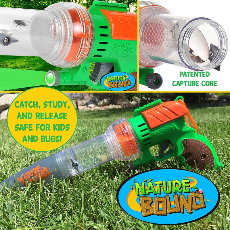 Nature Bound Bug Catcher Toy  Eco-Friendly Bug Vacuum  Catch and Release Indoor/Outdoor Play  Ages 3 to 12  Green  Complete Kit for Kids  Includes Capture Core with Magnification - Image 4
